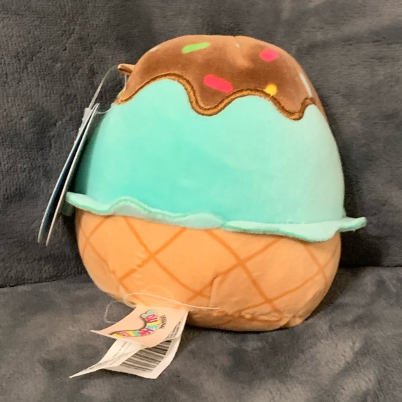 Kellytoy Squishmallow Maya Mint Ice Cream Sundae Plush Toy Stuffed Animal 5” - Picture 3 of 9